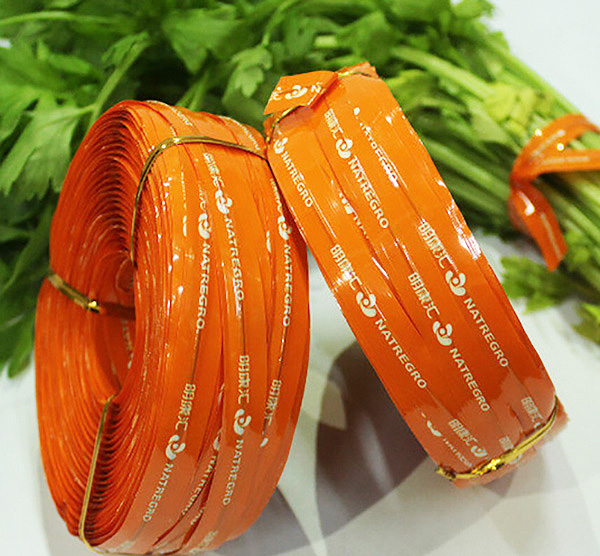 镇江宏达家居可定制纸质蔬菜扎带 可印刷蔬菜包装带扎丝