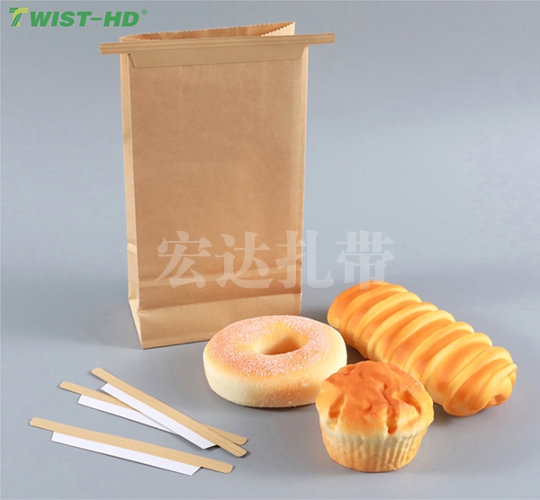 纸袋面包袋双面胶封口条扎带